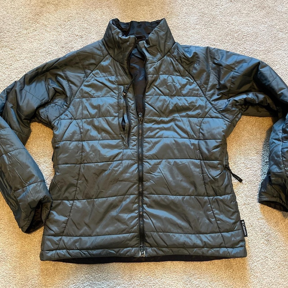 Women's Columbia titanium full zip black jacket warmth gorp M - Picture 5 of 6
